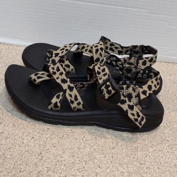 👍 Steve Madden Black Sandals Size 6.5. A2 - Picture 3 of 5